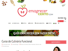 Tablet Screenshot of emagrecercerto.com